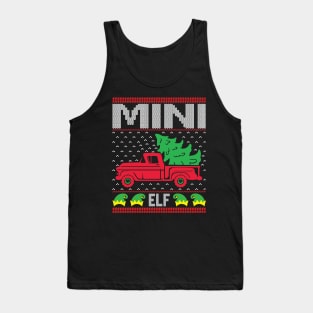 Mini elf ugly christmas sweater Tank Top